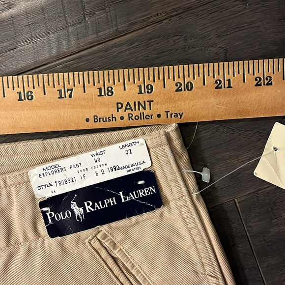 Polo Ralph Lauren Explorer Cargo Pants from 1992 Made in USA Men’s Size 40x32 - Picture 5 of 13